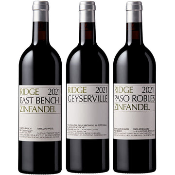 2021 Zinfandel Horizontal Pack (2021 East Bench, 2021 Geyserville, 2021 Paso Robles)