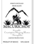 Mezcal Macurichos Crassispina Maguey Blanco Arroqueno