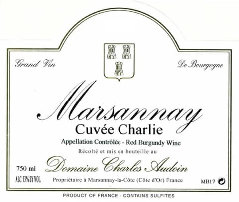 2020 Domaine Charles Audoin Marsannay Blanc