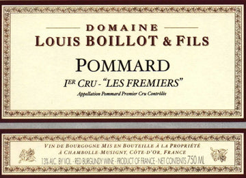 2020 Domaine Louis Boillot Pommard Les Fremiers Premier Cru